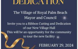Dedication of New Village Hall