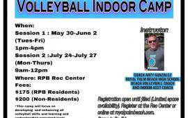 Indoor Volleyball Camp