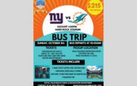 Dolphins vs Giants Bus Trip