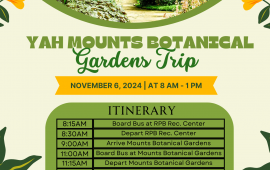 Senior Program Mounts Botanical Gardens Trip