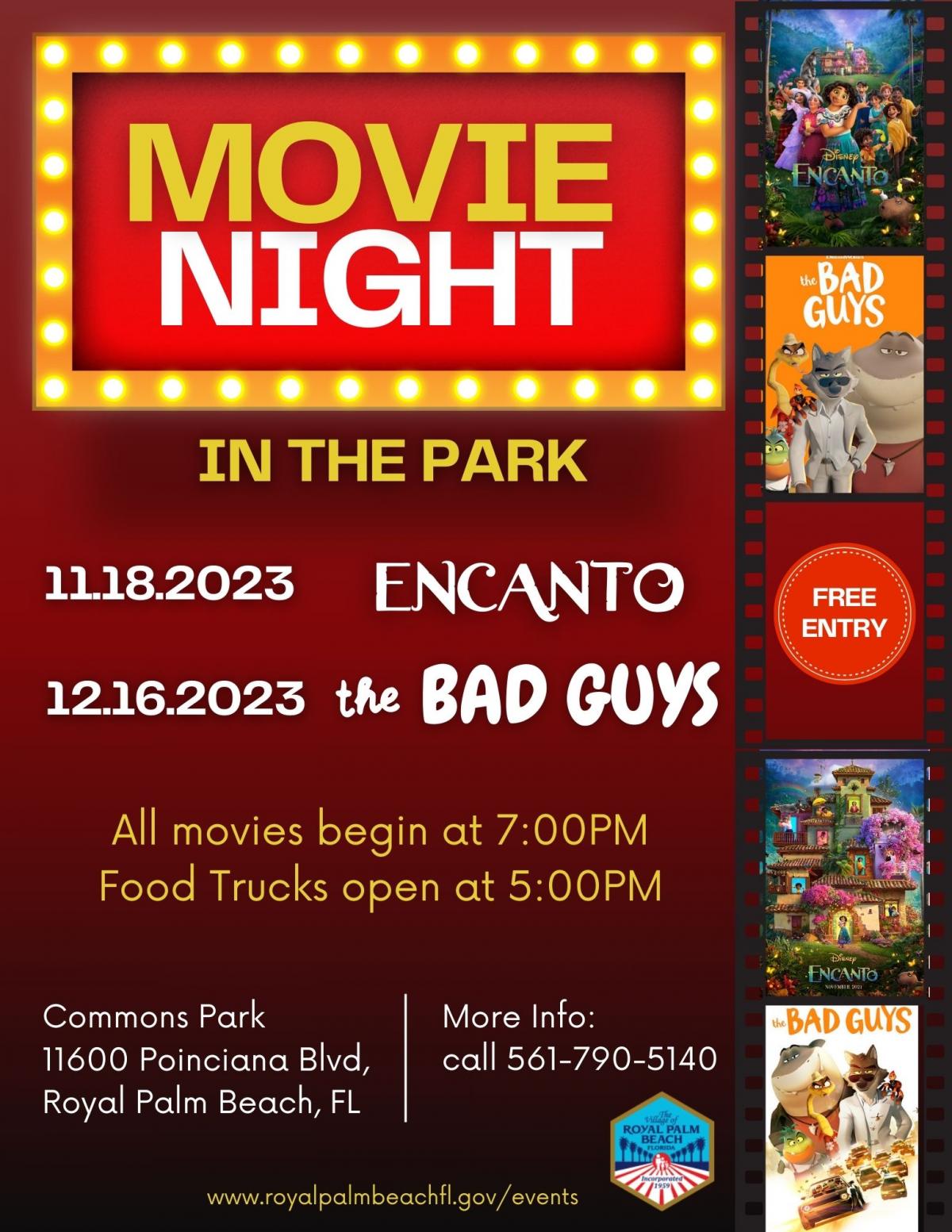 Food Truck Expo and Movie Night Featuring: Encanto