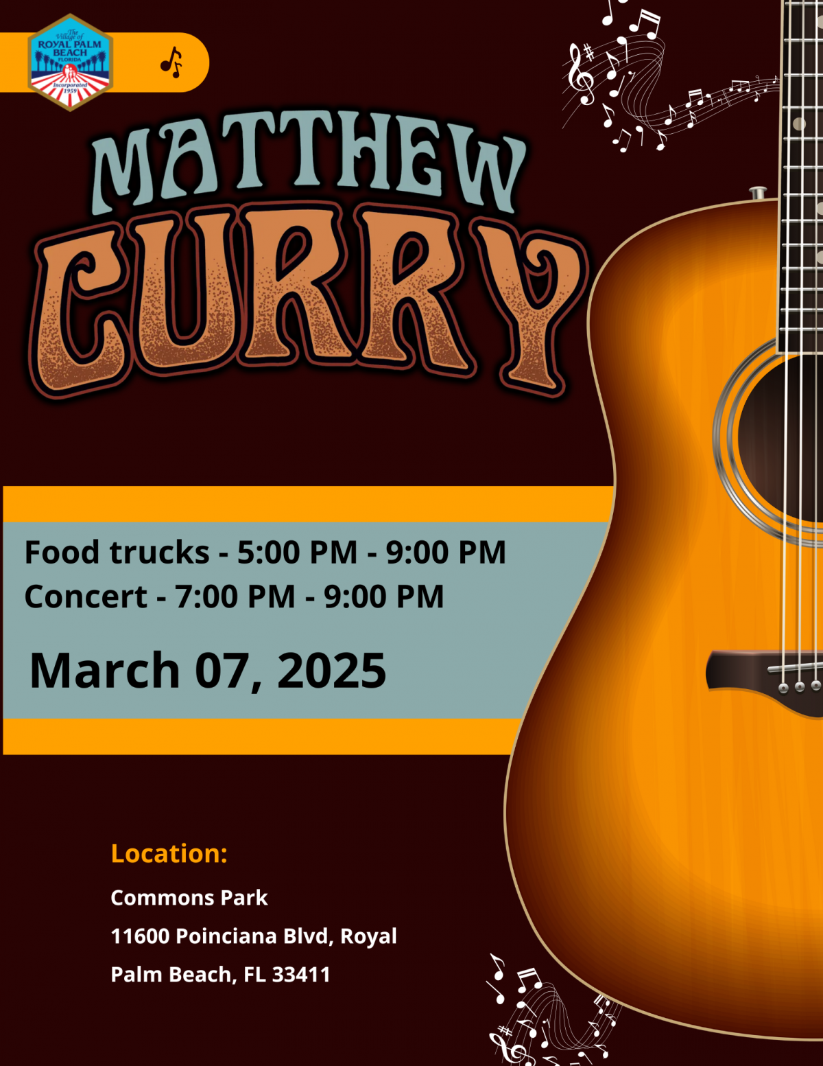 Matthew Curry Band Flyer