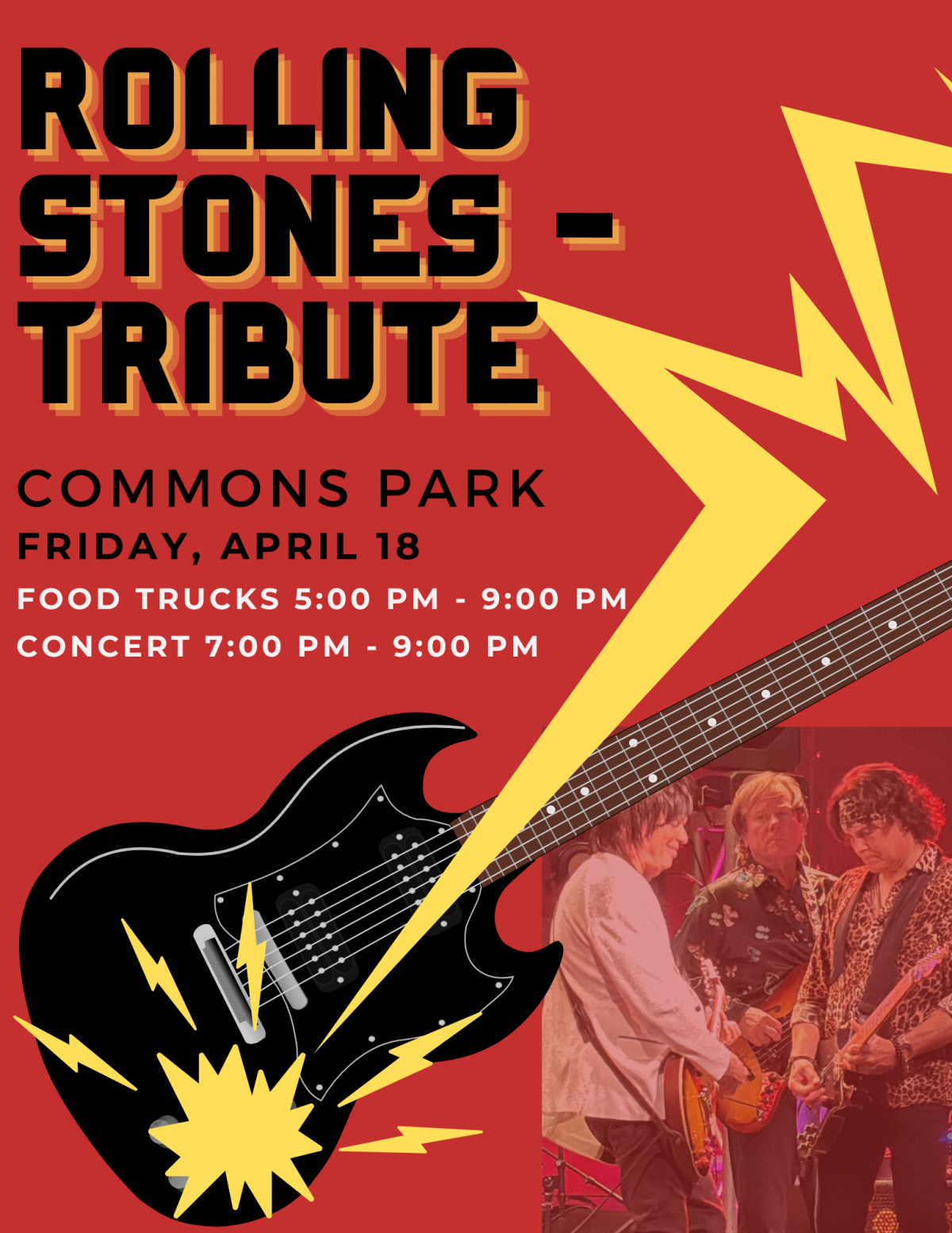 Rolling Stones Tribute Flyer