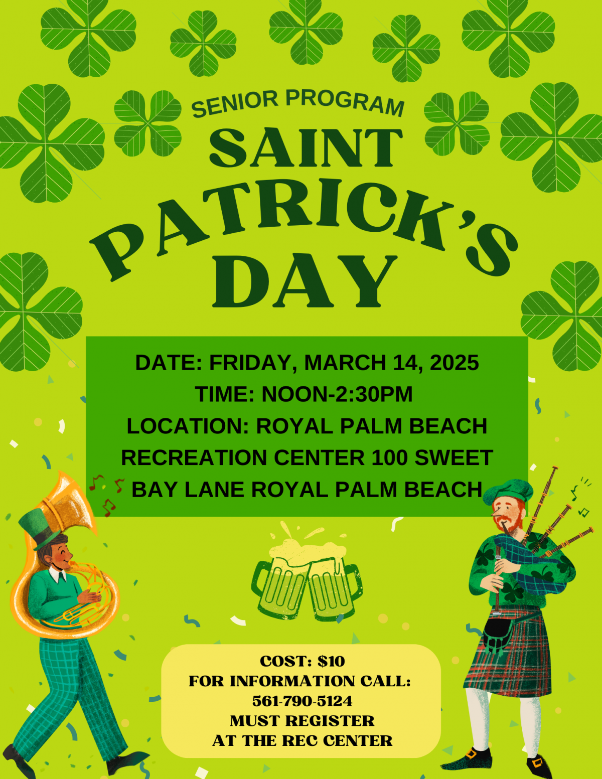 Senior Program Valentine’s Day Party Flyer