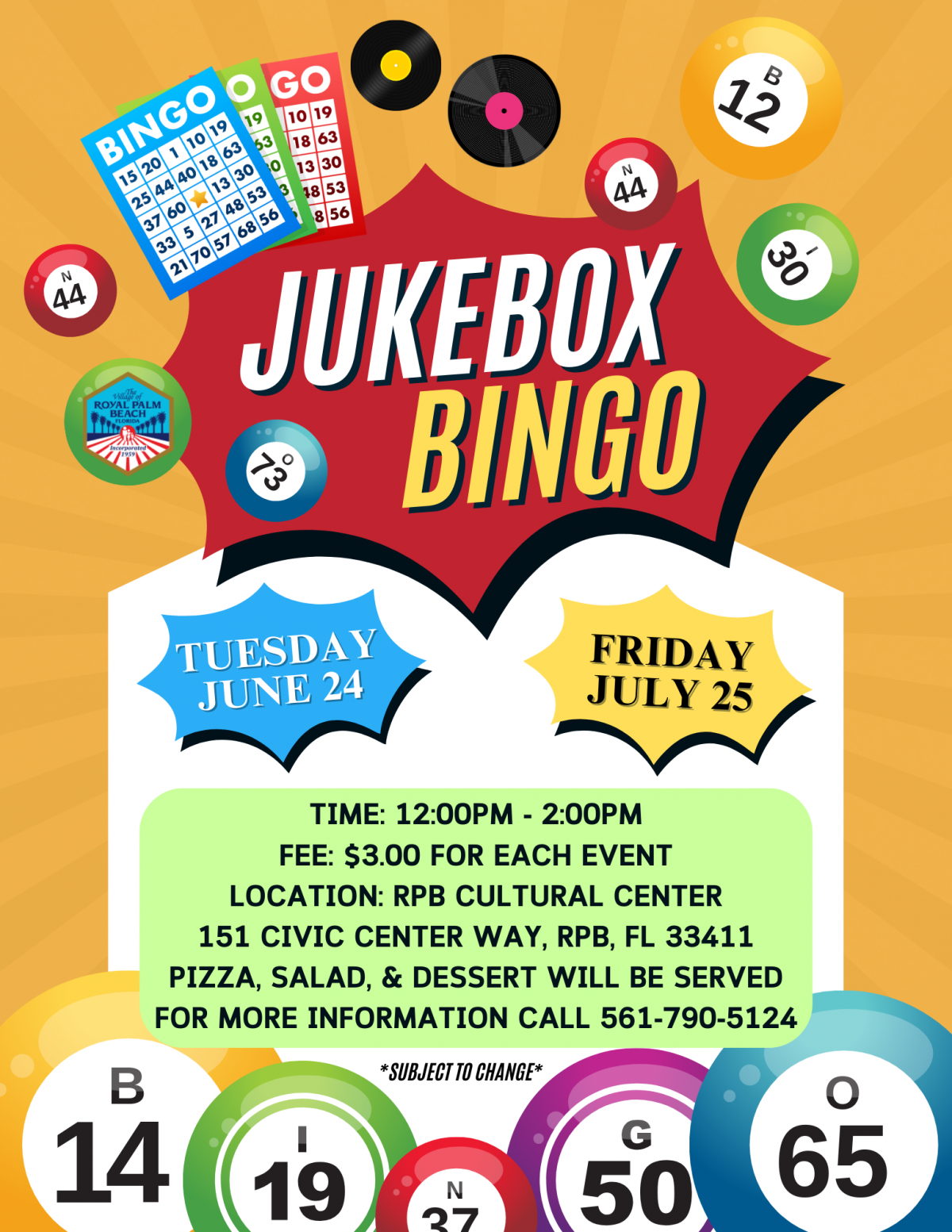 Senior Program: Jukebox Bingo Series