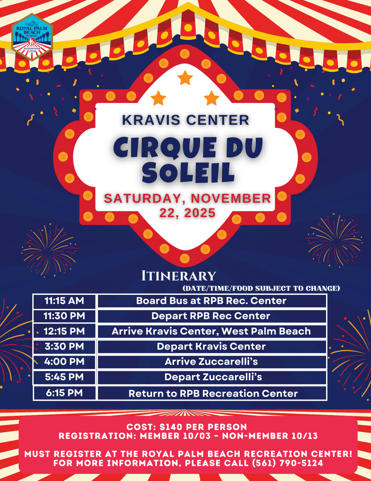 Senior Program: Cirque Du Soleil