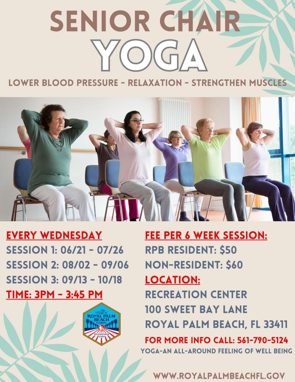 Senior Chair Yoga Village of Royal Palm Beach Florida