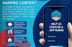 Name Our New Village Mobile App Flyer
